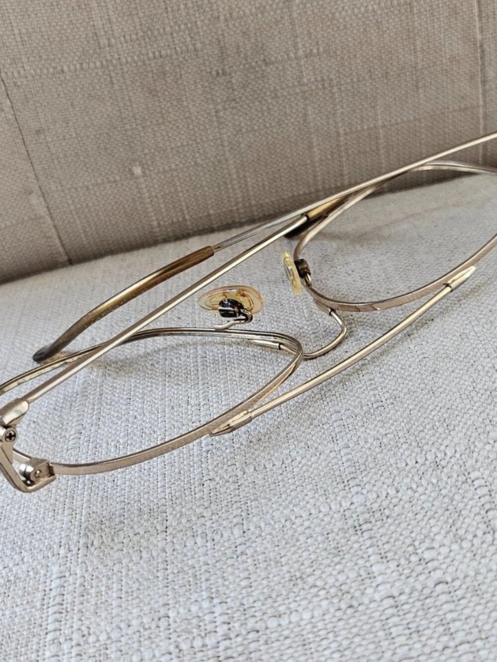 Vintage Marchon Autoflex Men Eyeglasses Frame Gold Electro Plated Eyewear Japan - Picture 6 of 11
